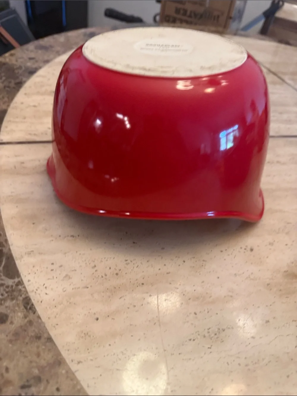 Rachael Ray Red Mixing Bowls with Handle and Pour Spout - Nesting Set